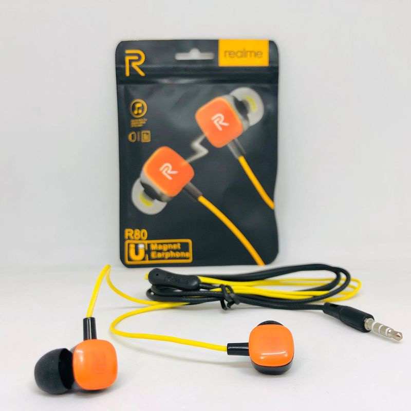(MH)-HANDSFREE EARPHONE REALME R80 Realme buds 2 Feel The Real Bass