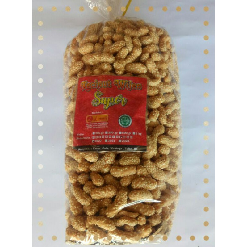 

makanan ringan keciput wijen jumbo(1 bal =2 kg)