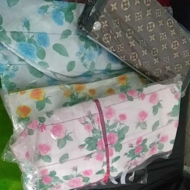 Promo Murah Rak Set 3in1 Motif Bunga Rak Gantung Underwear, Sepatu Dan Tas Tanpa Resleting