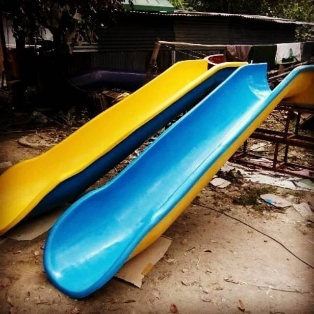 Seluncuran perosotan fiber anak water slide
