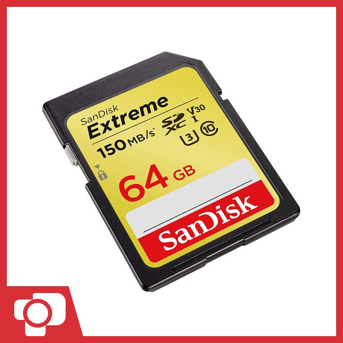 Sandisk Extreme SDXC UHS-I U3 V30 150MB/S - 64GB