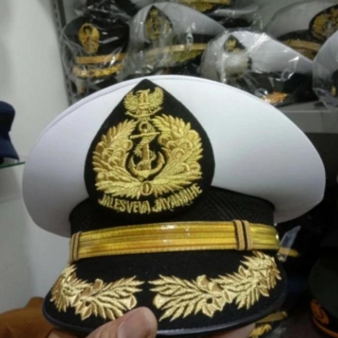 TOPI PET PDU TNI AL PAMEN ASLI CIPUTAT ORIGINAL LIS BANGKOK