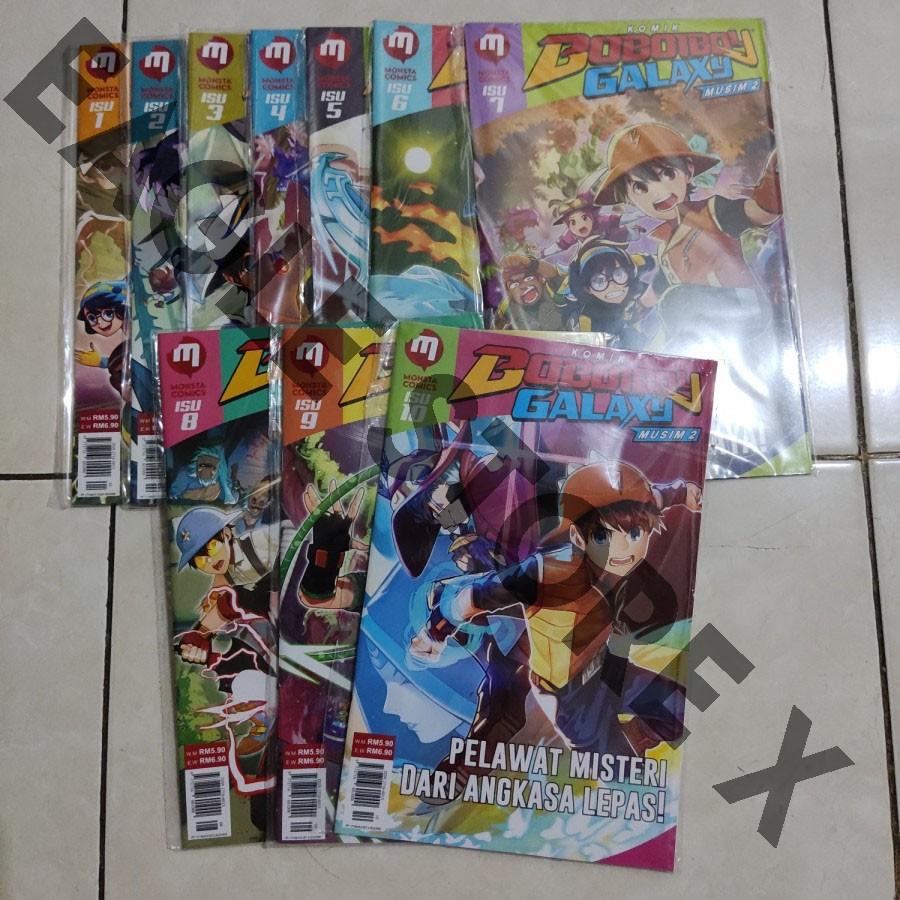 Paket Bundle Spesial : Komik Boboiboy Galaxy Musim 2 Isu 1 - 10