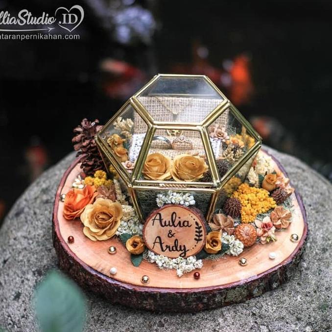 

AKSESORIS PERNIKAHAN RING BOX | KOTAK CINCIN RUSTIC TERA 7 - 01 PERLENGKAPAN PESTA CRAFT