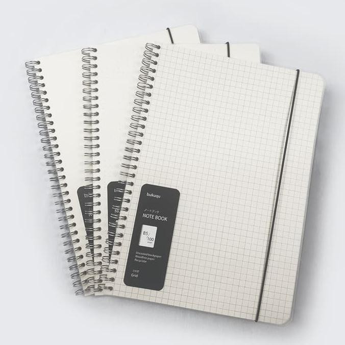 

IREADY STOCKl Notebook Spiral DOT/GRID B5 by Bukuqu - POLOS ICLQl