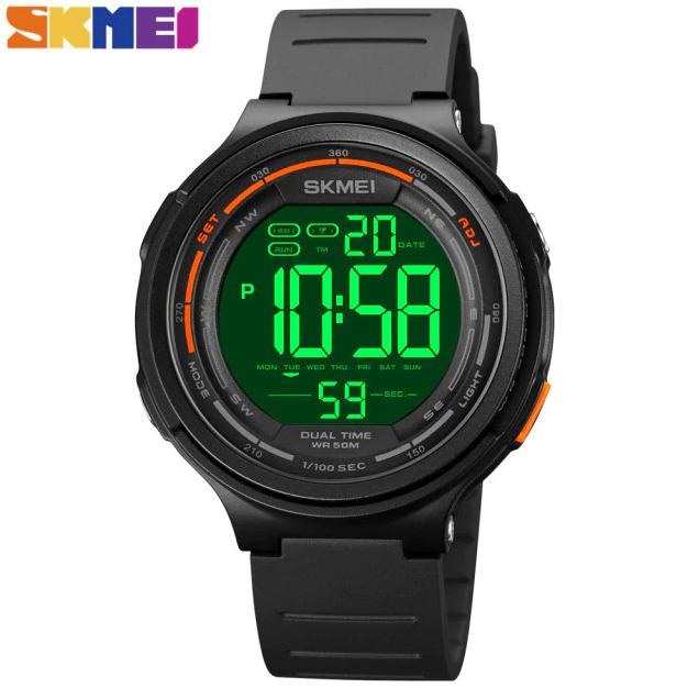 Jam Tangan Pria SKMEI Digital 1841 ABS Jam Tangan Digital LED Hitam