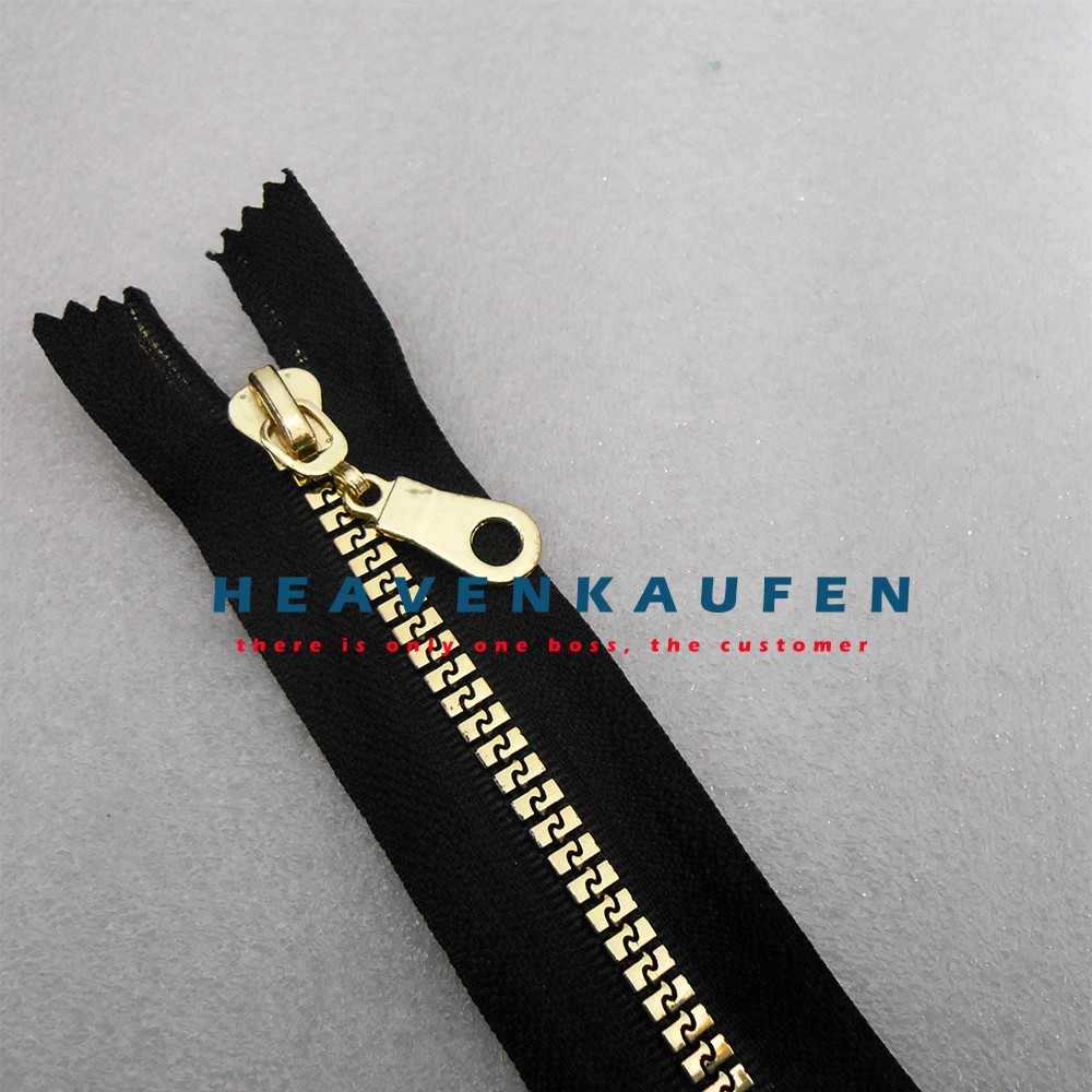 Resleting Zipper 15 cm Vislon Variasi Gold Muda Kode B Warna Untuk Resleting Celana Saku Rok Dll