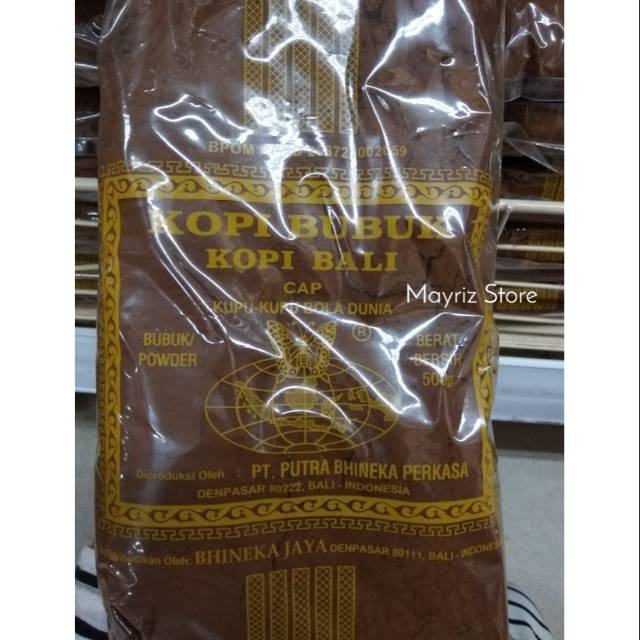 

Kopi Bali Cap Kupu Kupu Bola Dunia 500 gram