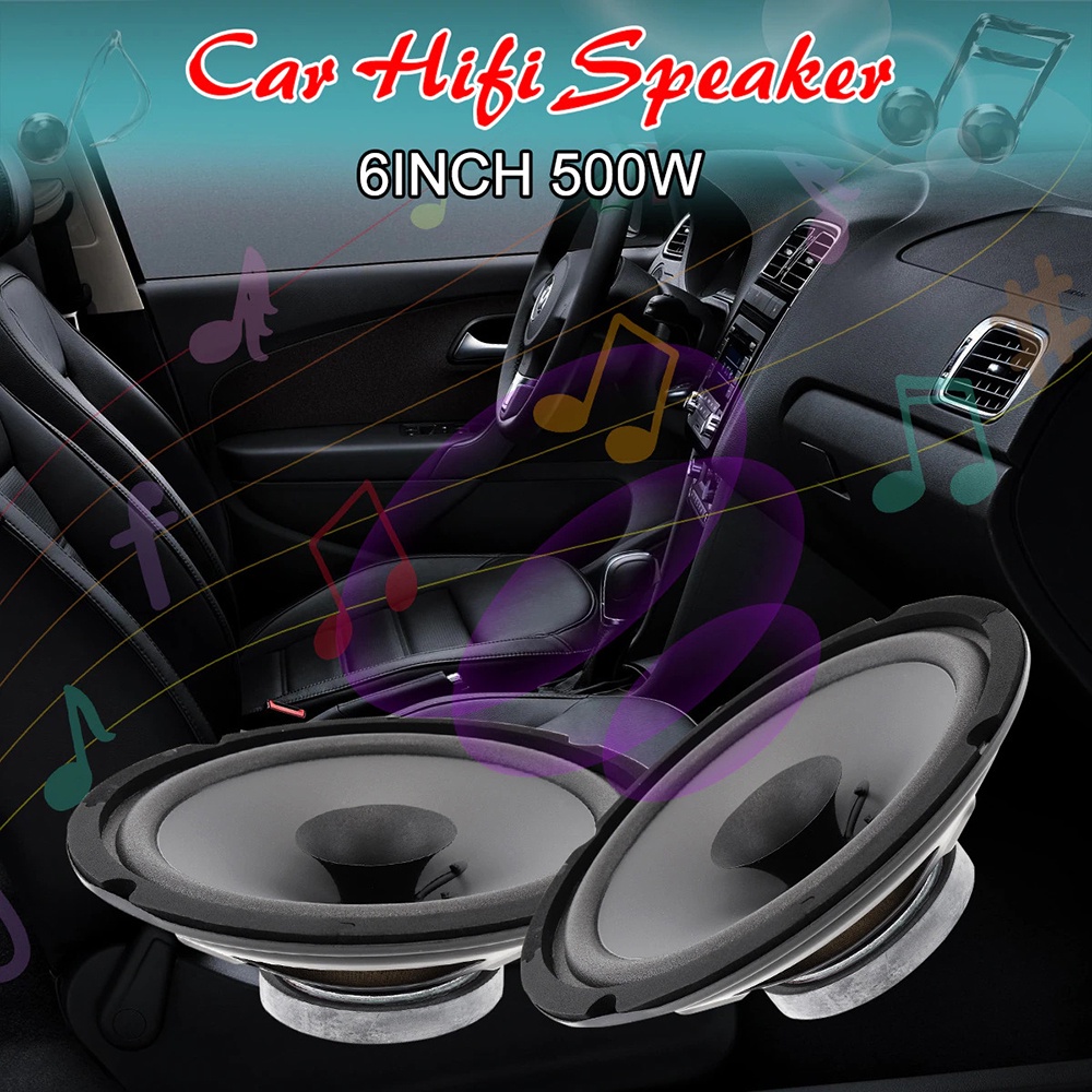 Pcinener Speaker Mobil HiFi 6.5 Inch 500W 1 PCS - TS-601 - Black