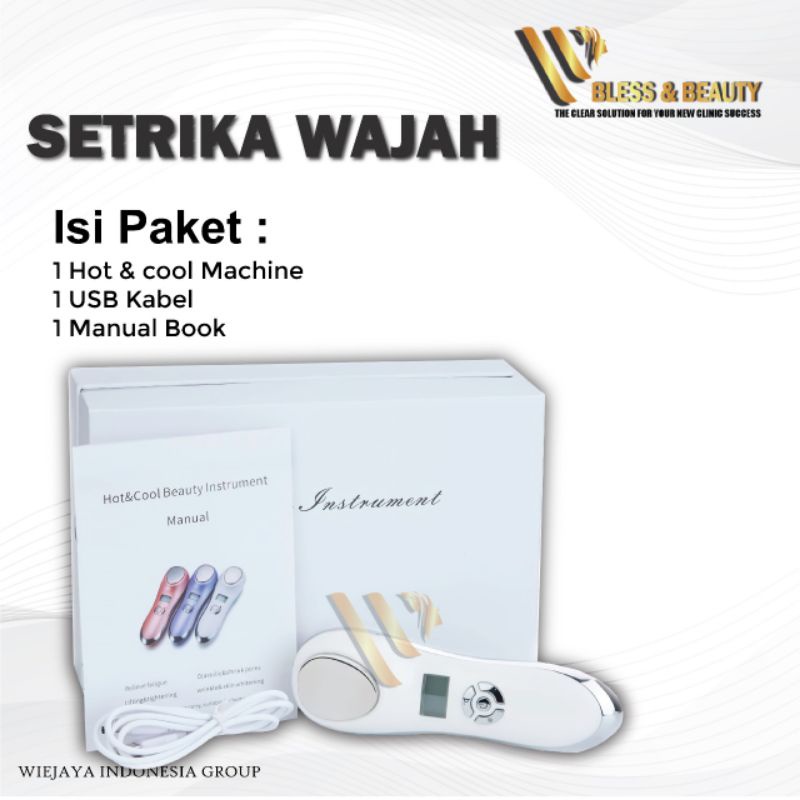 Alat Setrika Wajah Original Facelift Hot and Cold Face Lifting Anti Aging Menghilangkan Kerutan