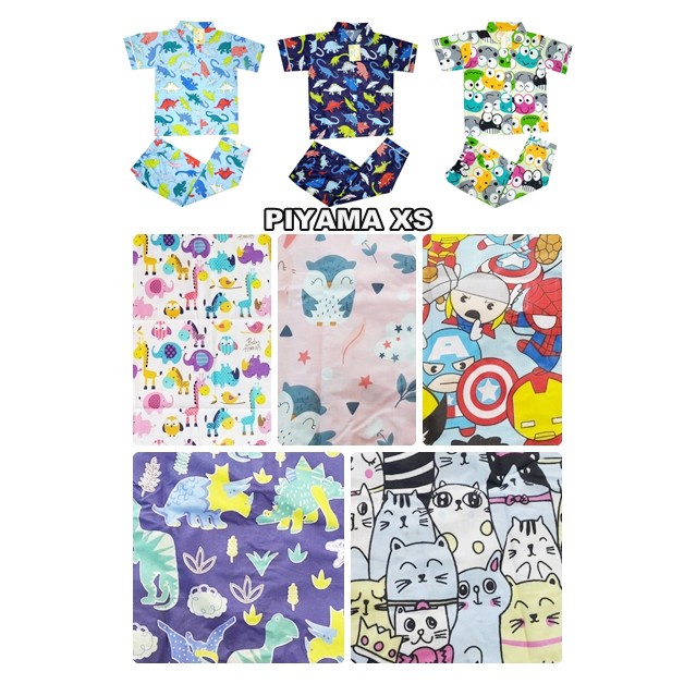 GAB - PILIH MOTIF ! Piyama Anak Katun XS (SS)1/ Piyama Katun Anak Bayi Baby Light`s