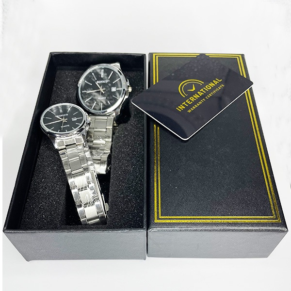 Bonico Jam Tangan Couple Pria Dan Wanita (Sepasang) BNC-5896GL-SB Stainless Steel Case-7