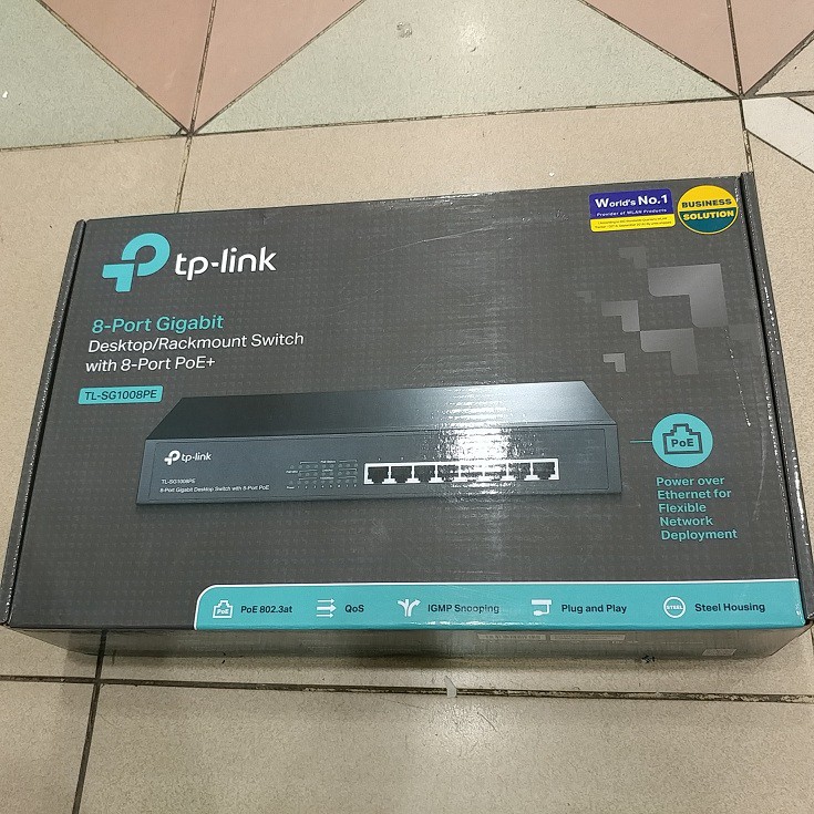 TP-LINK TL-SG1008PE Gigabit PoE Switch 8 port GARANSI RESMI