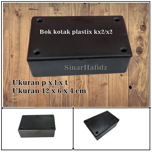 BOX KOTAK KX 2/  BOK PLASTIK HITAM  X2