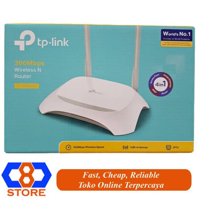 TPLINK TL-WR840N TP-LINK WR840N WIRELESS ROUTER AKSES POINT PEMANCAR