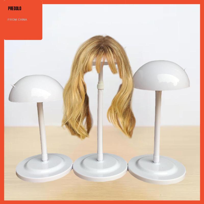 3x Stand Kepala Wig Portabel Model Lipat Dapat Disesuaikan Ukuran 25-48cm Untuk Styling