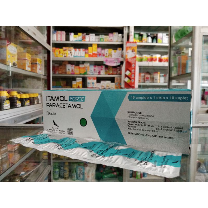 ITAMOL FORTE PARACETAMOL 1 STRIP @10 TABLET