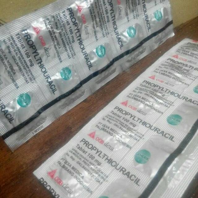 Ptu Prophylthiouracil Obat Gondok Strip Shopee Indonesia