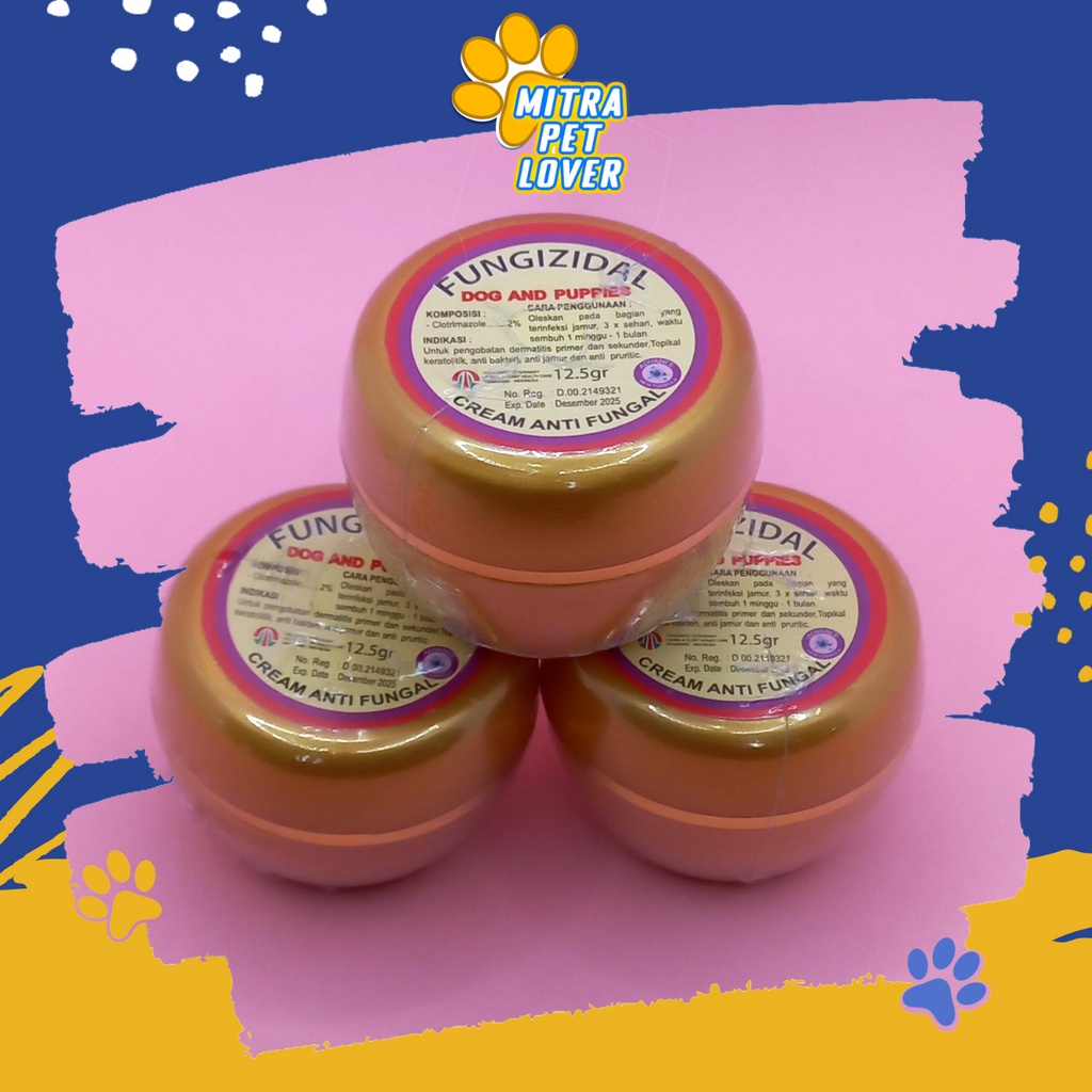 SALEP ANTI JAMUR BAKTERI ANJING - FUNGIZIDAL DOG CREAM 20 GR - PENGOBATAN DERMATITIS , TOPIKAL ANTI PURITIC, VIRUS - MURAH GARANSI KUALITAS ASLI ORIGINAL - PET ANIMAL HEALTHCARE &amp; VETERINARY TAMASINDO OBAT &amp; VITAMIN HEWAN BINATANG PELIHARAAN MITRAPETLOVER