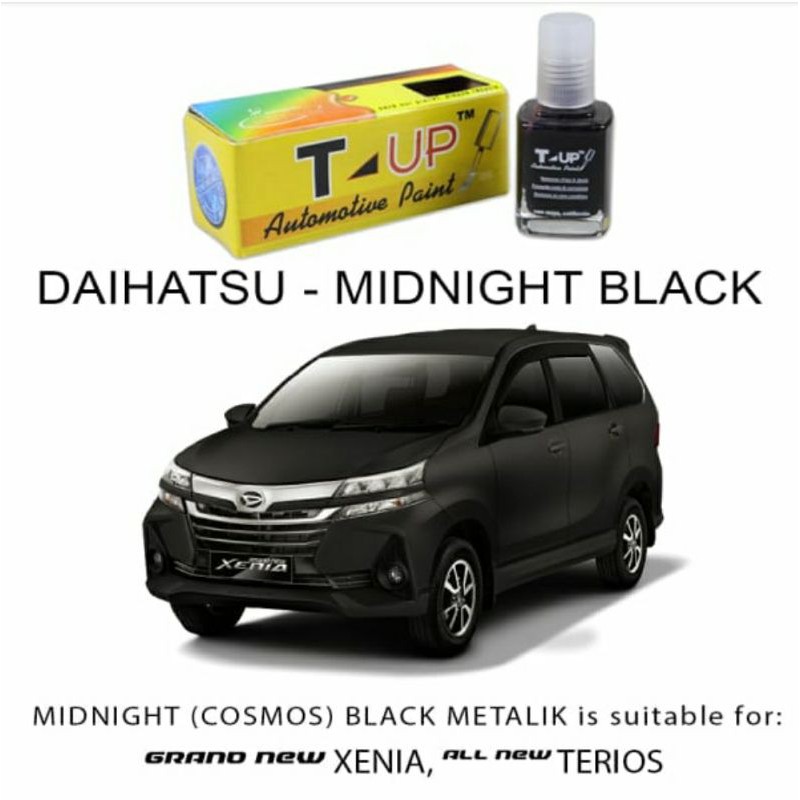 T-Up cat oles daihatsu midnight cosmos black contoh cat hitam daihatsu terios xenia luxio