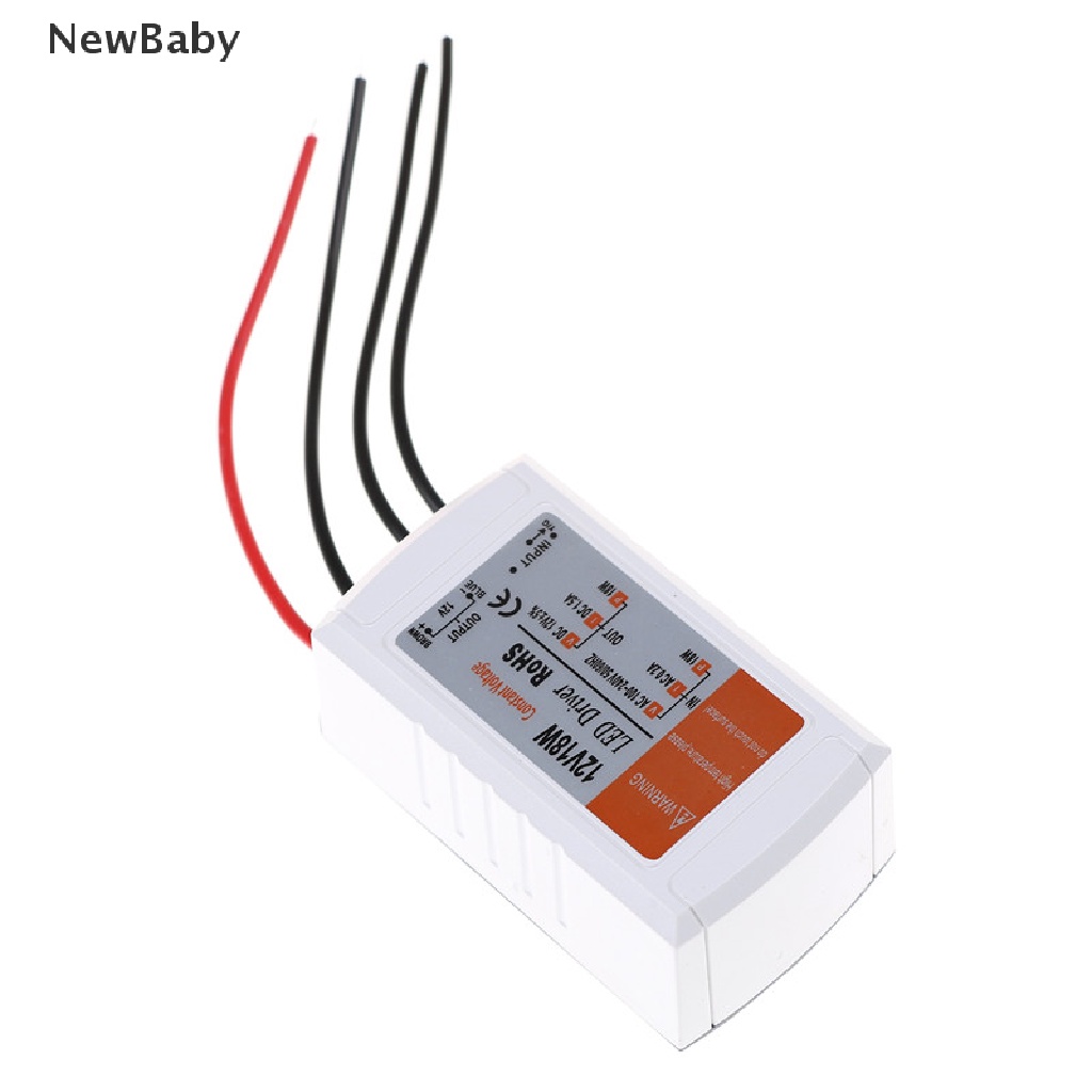 Newbaby adapter transformer power supply DC 12V 18W Untuk Lampu strip led