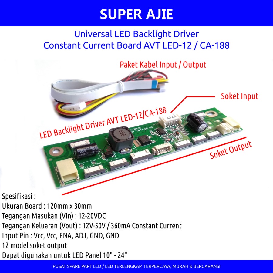 Inverter Universal LED TV Monitor Driver Constant Current Board CA-188