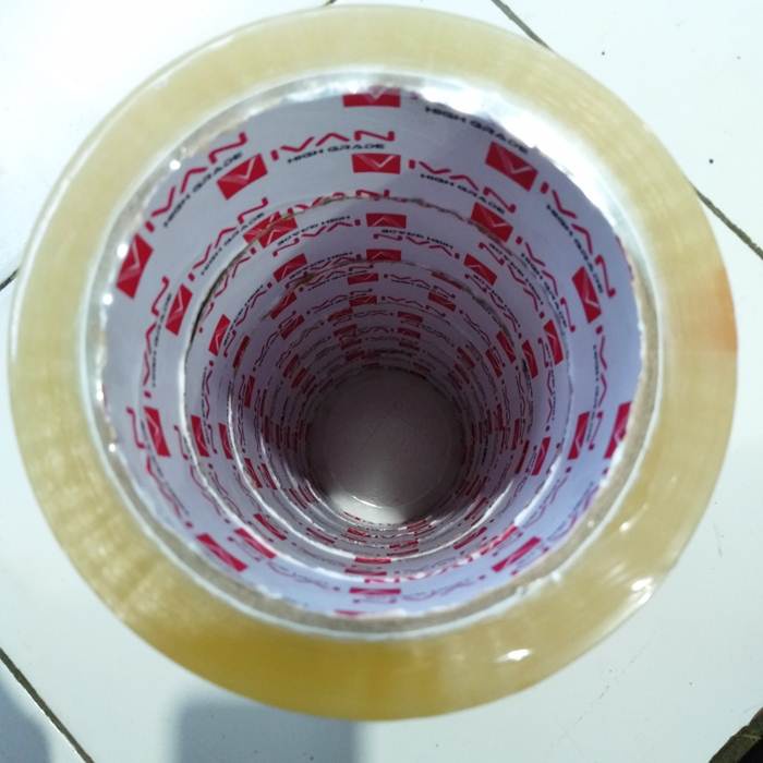 

lakban bening 2 inc 100 yard 1 rol isi 6 pcs