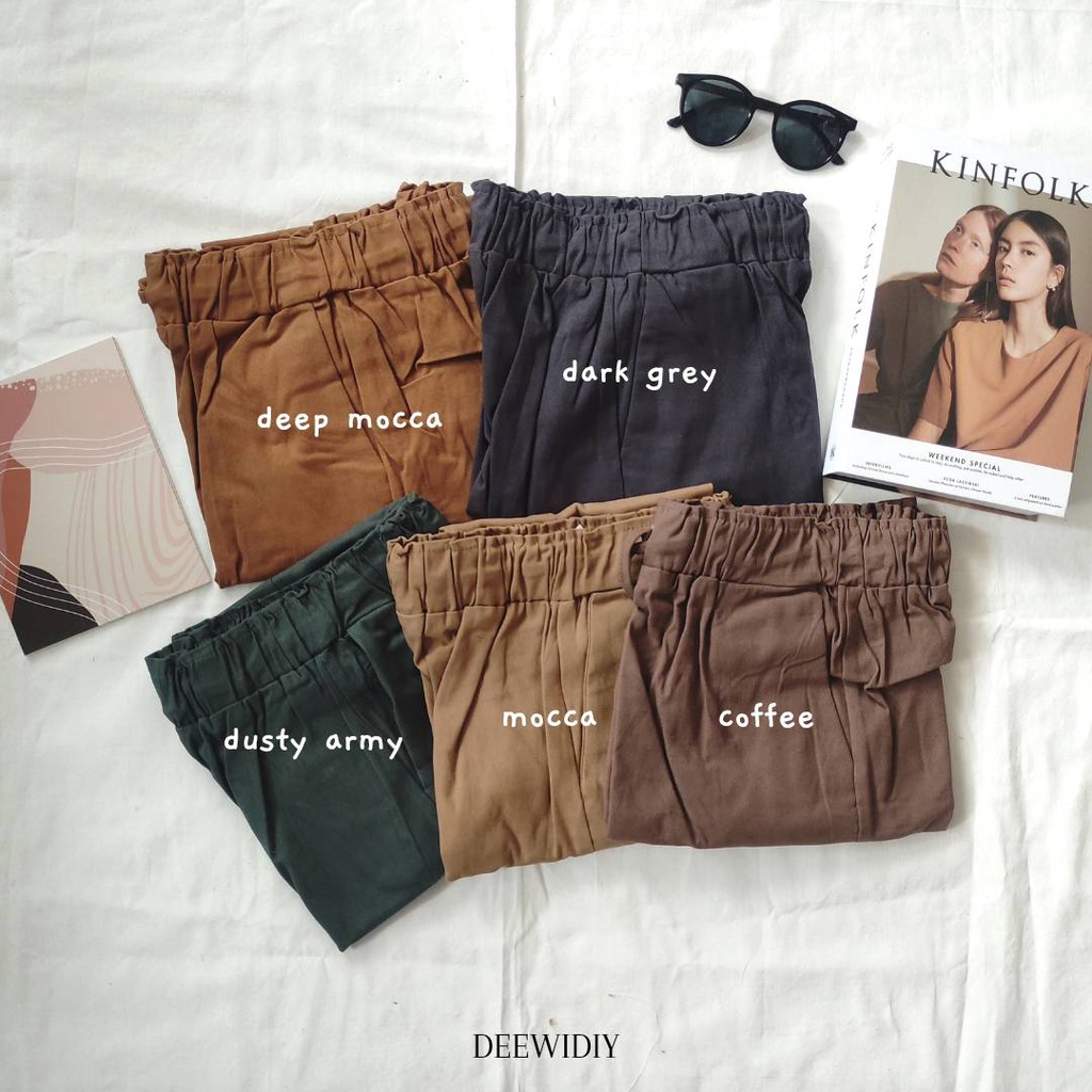 CELANA PANJANG CASUAL WANITA - NAURA PANTS DEEWIDIY