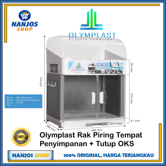 [FREE ONGKIR &amp; BISA COD] Olymplast Tempat Penyimpanan Rak Piring Storage Modern Minimalist OKS