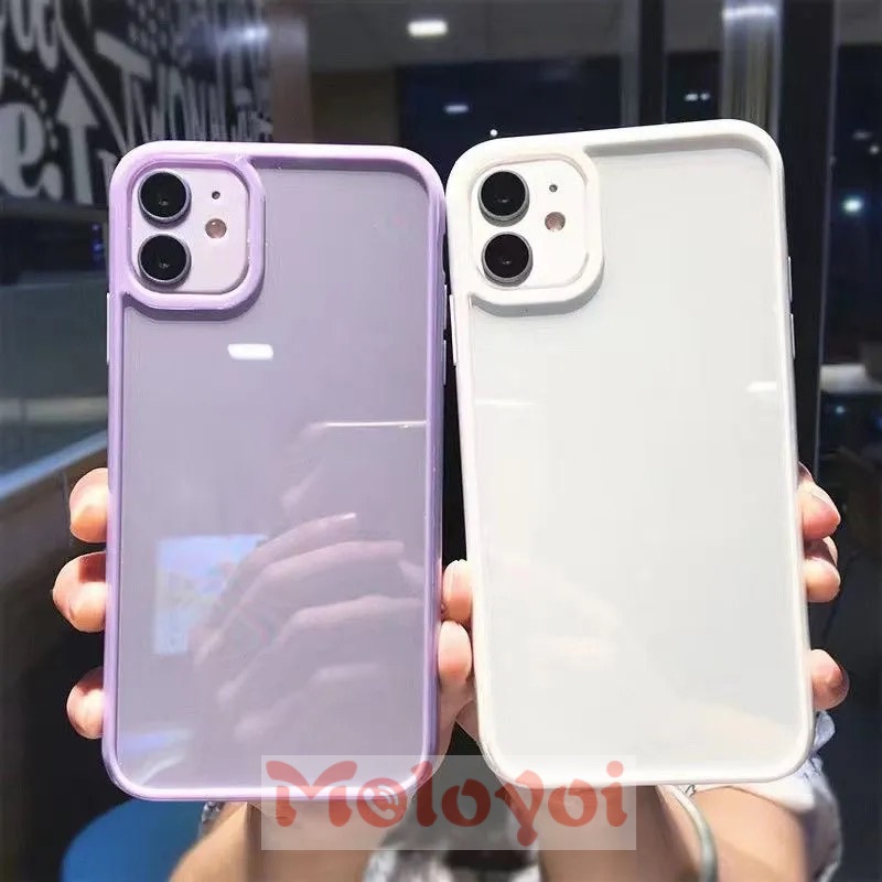 Soft Case TPU Transparan Ultra Tipis Warna Polos Untuk IPhone 13 Pro Max 6 6s 7 8 Plus X XR XS Max 11 12 Pro Max