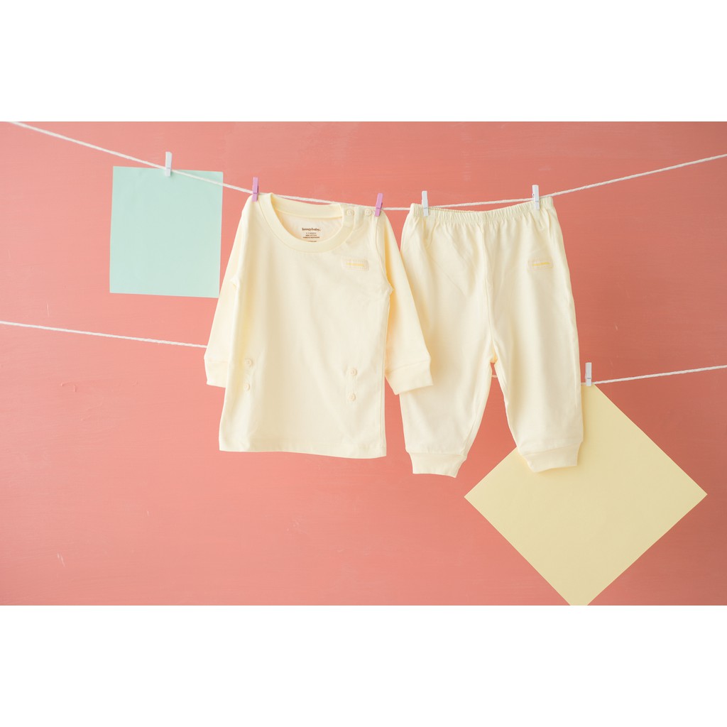 BoogyBaby Basic Solid Compact Long Top + Trouser | Setelah Baju Anak