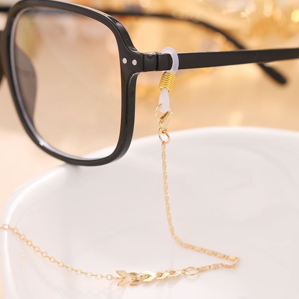 Aircraft Fishbone Leaf Sunglasses Chain Gold Lanyards For Women Eyeglasses Cord Lanyard Neck Strap Lanyard Necklace Jewelry