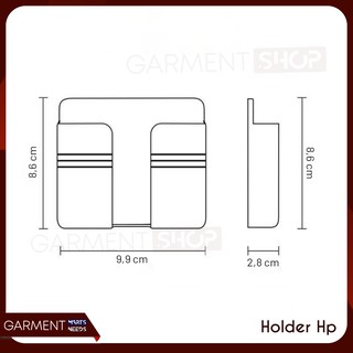 Handphone Holder Tempat Cas HP Dinding Tempat Remote TV Tempel