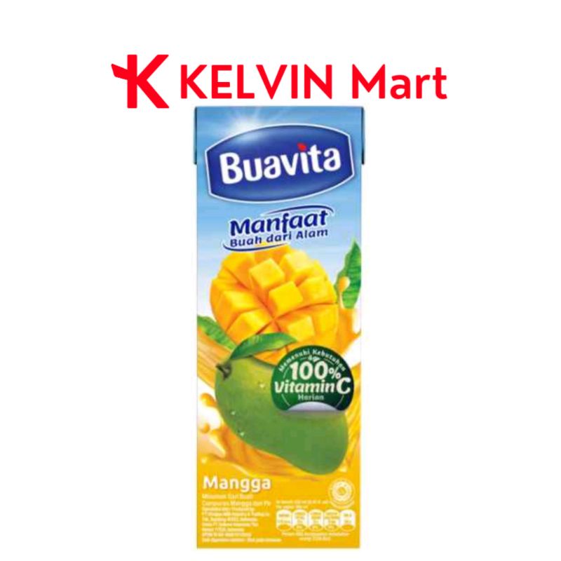 

Buavita Juice Rasa Mango (Mangga) Tpk 250mL | KELVIN Mart