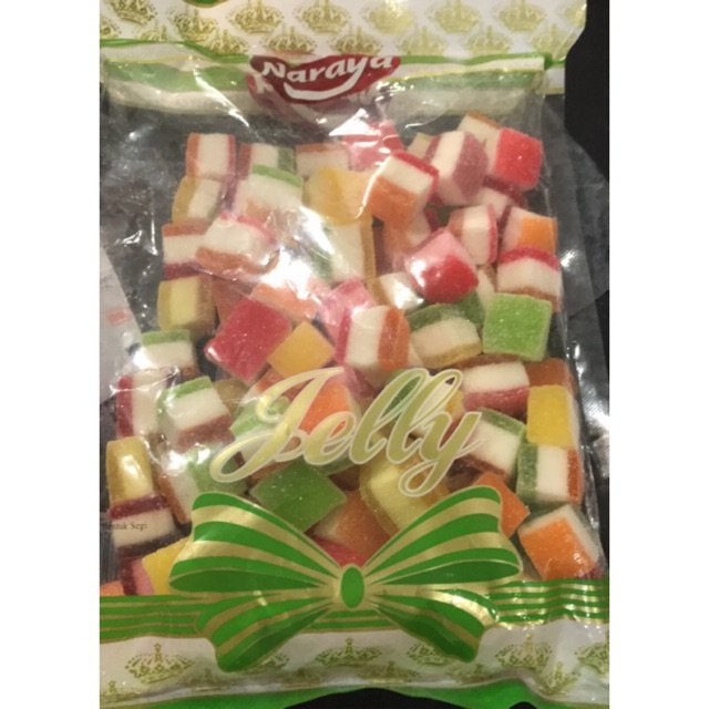 

Naraya jelly bentuk segi (net 400gr) HALAL