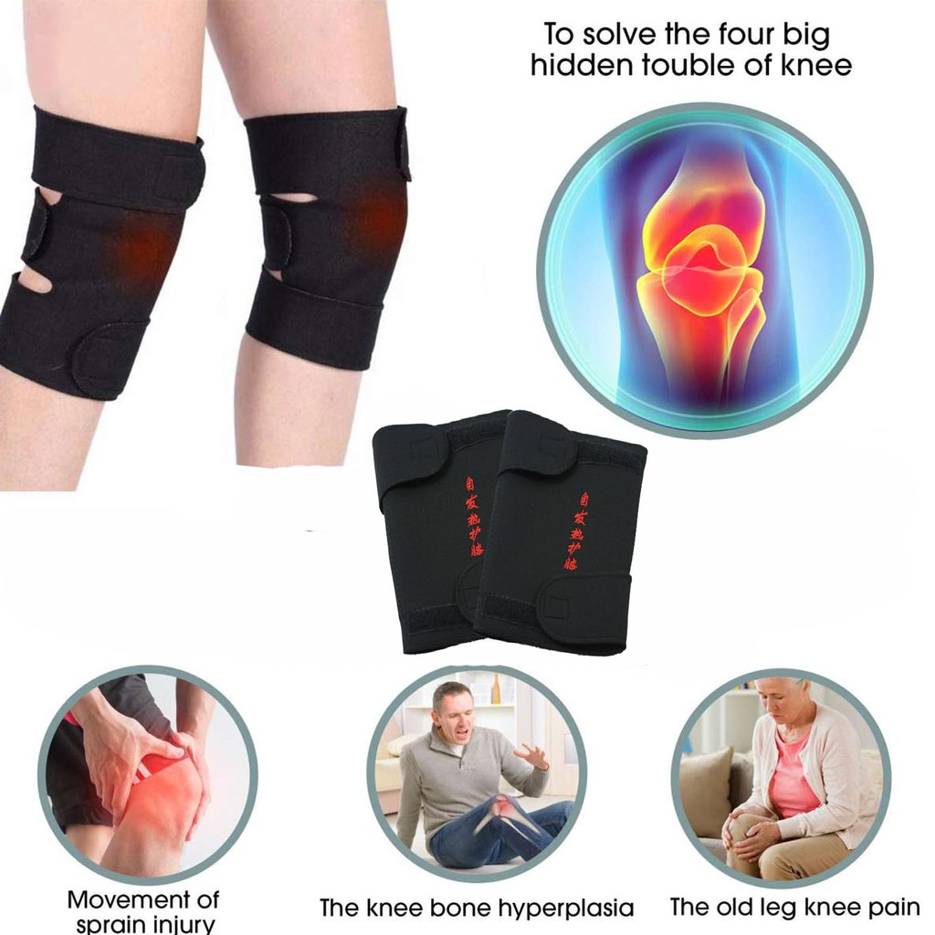 Sabuk Terapi Pemanas Lutut / Magnetic Therapy Self Heating Knee Pads