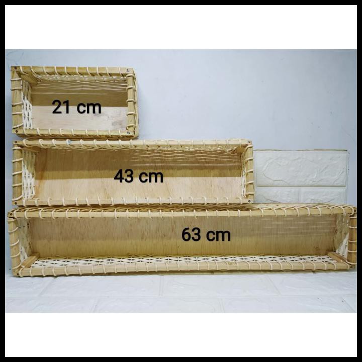 

KERANJANG ROTAN RENDA PANJANG 43 CM SOUVENIR KADO PARCEL HADIAH GIFT