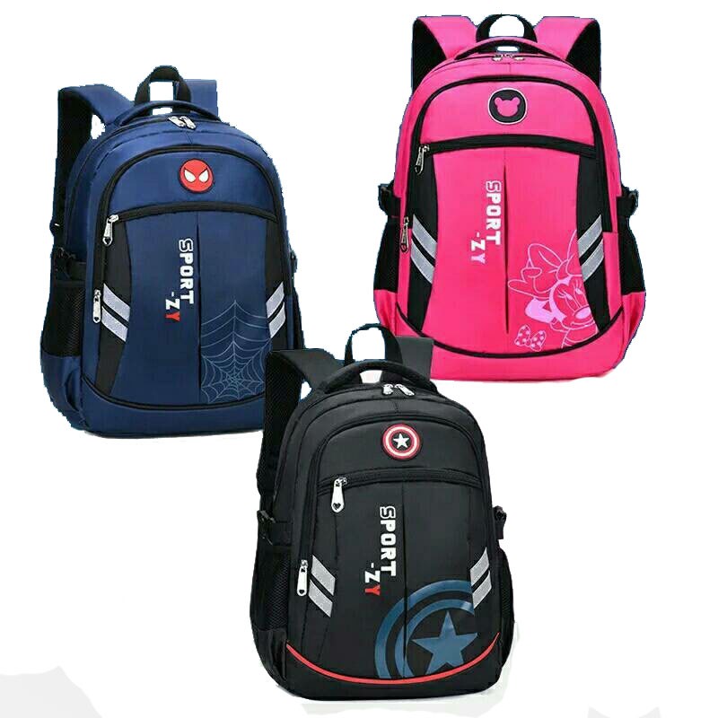 tas ransel sporty super hero captain america / backpack cowok sekolah kuliah / tas gendong pria hero