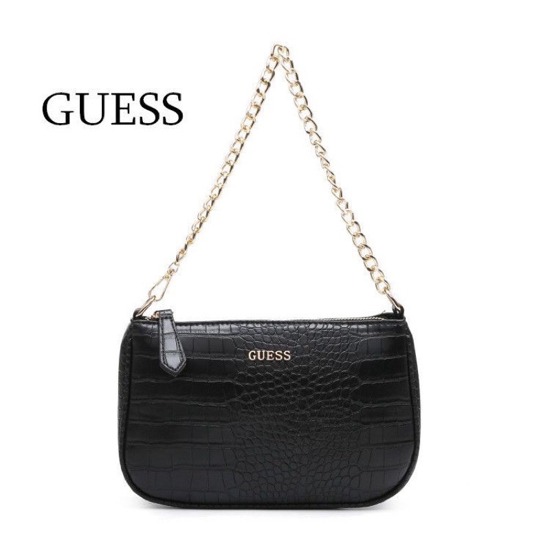 GUESS CROCO SHOULDERBAG ORIGINAL / TAS SHOULDER / TAS SELEMPANG / TAS BAHU / TAS WANITA IMPORT