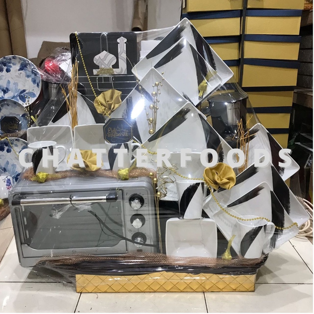 

Parcel Lebaran Dinner Full set + Microwave + Coffe Maker / Sango Set