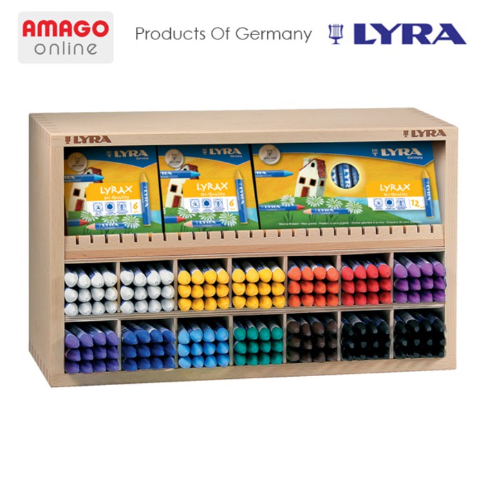 LYRA GIANT WAX CRAYON - 6 COLORS - 5701060