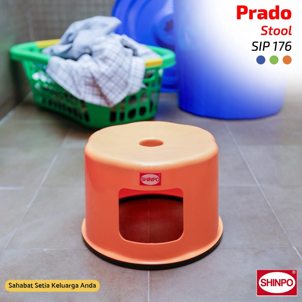 Shinpo Prado SIP-176 Bangku pendek Anak-anak / SHINPO Kursi / Bangku Jongkok Serbaguna / Tempat Duduk Anti Slip