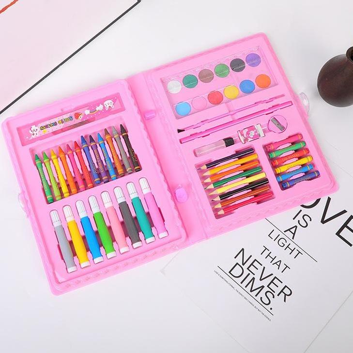 

IDDA FXG - Crayon Set Koper isi 68Pcs Alat Melukis menggambar Anak ATK10 Special Promo