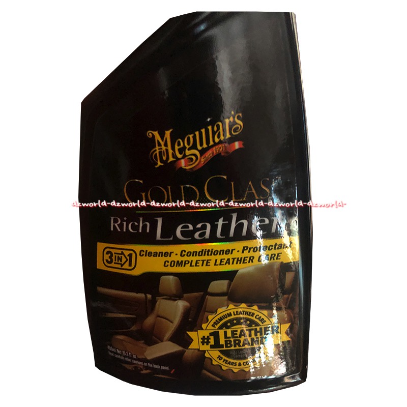 Meguiars Gold Class Leather Conditioner Cars 16oz Pembersih Pelembab Permukaan Kulit Jok Mobil Meguars