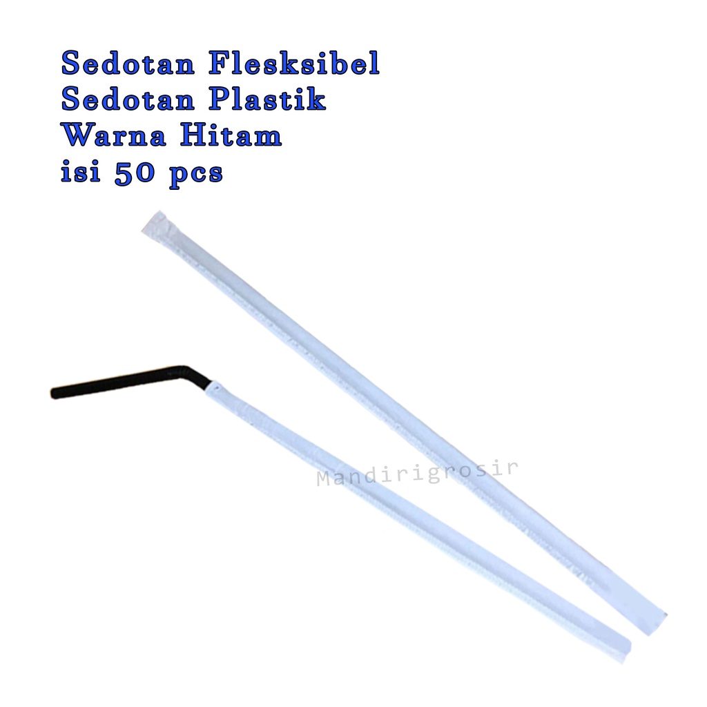 Sedotan * Sedotan Flesksibel *Sedotan Plastik * Alat minum *isi 50 pcs