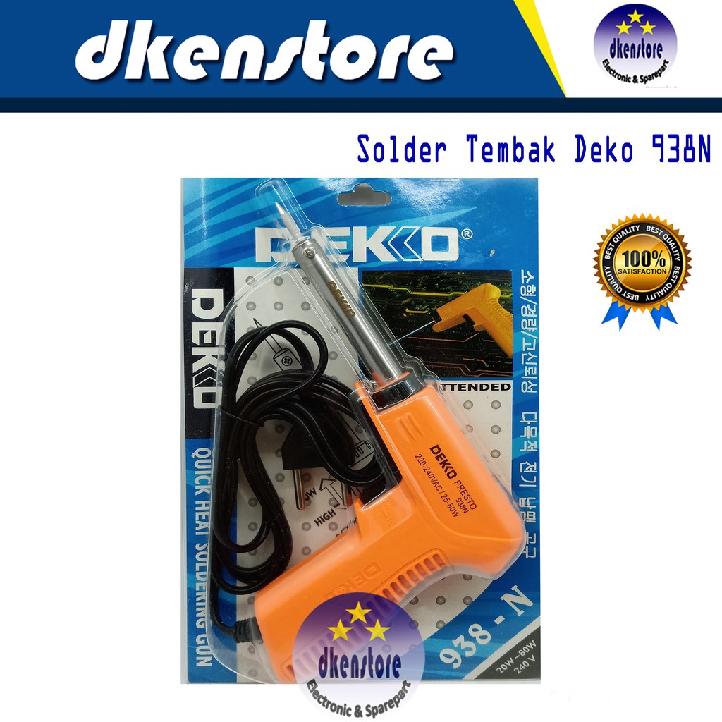 Solder Gun Tembak Dekko 938N Ori deko