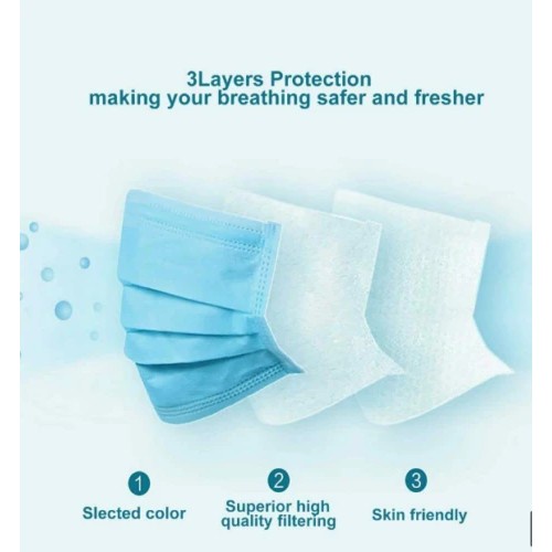 COD Disposable Masker 3 Ply Facemask Earloop