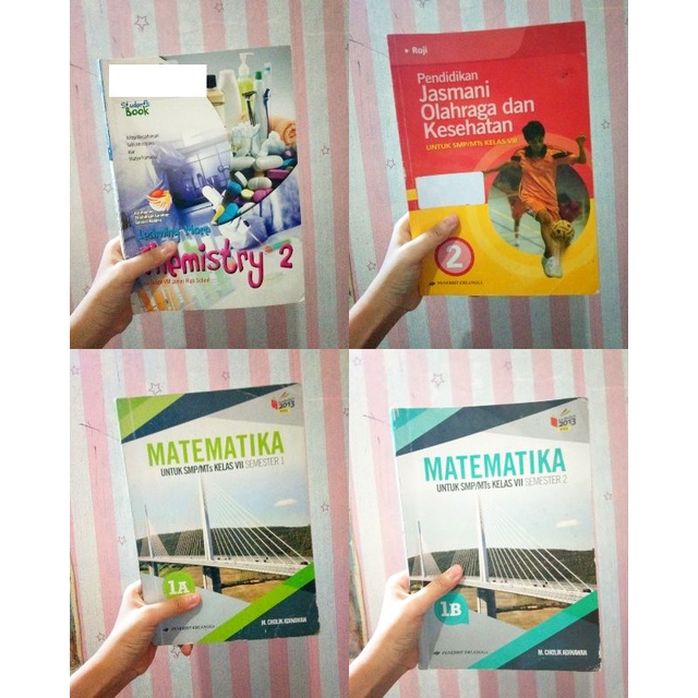 

PRELOVED BUKU PAKET FACIL ERLANGGA SMP KELAS 7 8 KIMIA PENJAS MATEMATIKA A B