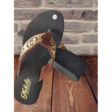 (PROMO DAN GLOSIR)Sandal Nabila Hitam Coklat Size 36-40 / Sandal Terbaru 2020 / Sandal Wanita Nyamn