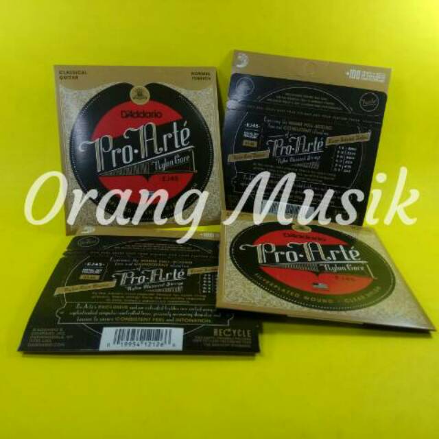 Senar Gitar Nylon Classical Guitar D Addario EJ45